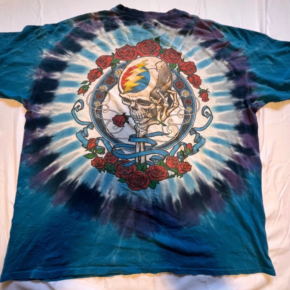Grateful Dead XL T-Shirt Blue 2018 Liquid Blue Tie Dye Bertha Festival Deadhead - Picture 7 of 8